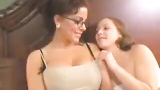 A mother introduces her daughter to an exciting experience