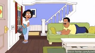 A porn parody of the famous TV show 'The Cleveland Show'