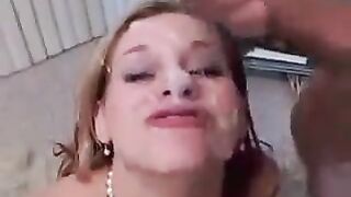 The sperm is a great reward for a blowjob. Enjoy!