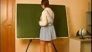An old teacher seduced and fucked her student, who is over 18