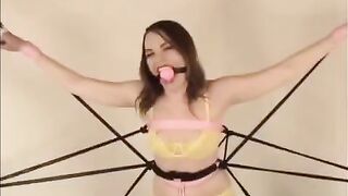 The girl Diana was tied up and fucked hard in a passionate scene
