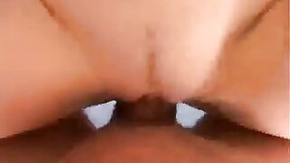A girl was excited and satisfied with her pussy