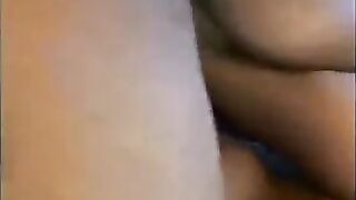 An Asian whore saddled a huge black cock in an intense interracial scene