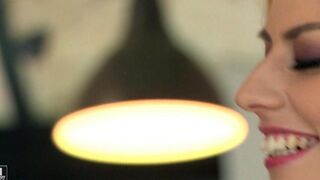 The beautiful woman in stockings was fucked in her ass, it was amazing