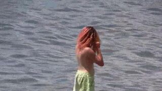 Nudist vacation in Crimea, sunbathing without clothes