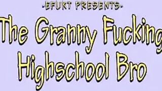 He managed to get his dick in the crotch of the old granny