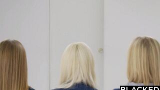 Three students serve BBCs of black members in an intense interracial scene
