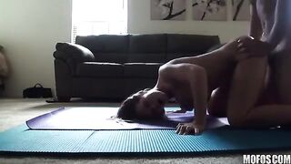 The guy fucks his sister at her home