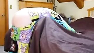 A girl in a BDSM role with her brother as her master
