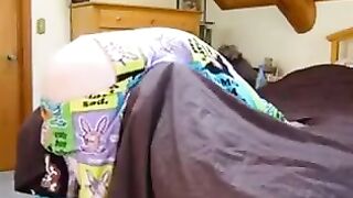 A girl in a BDSM role with her brother as her master