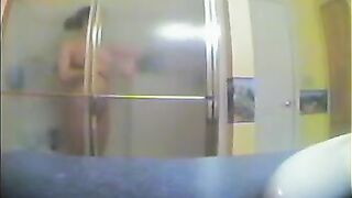 A girl took shower not knowing that there is a hidden camera