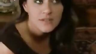 The husband punishes his wife and her maid in a BDSM style