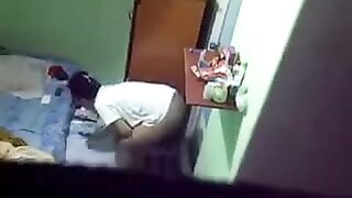Camera with secret filming in the girl's hostel room