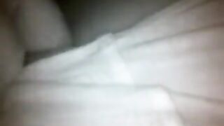 The girl was caught at night for a passionate encounter on camera
