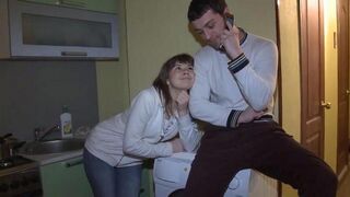 The wife fucks in front of her husband