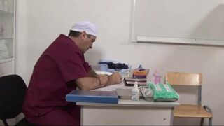 The doctor used a pussy spreader on his patient in the hospital