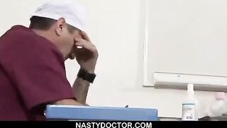The doctor used a pussy spreader on his patient in the hospital
