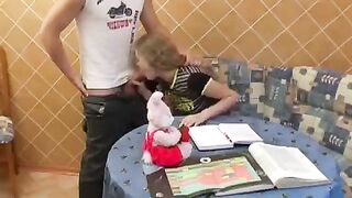A cute baby arranged a meeting with her classmate to have sex