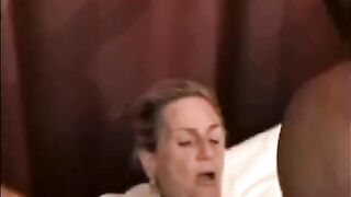 Black guy fucked a mature woman with big tits