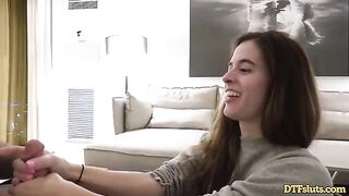 Fit slut Abbie Maley gets her pussy destroyed in a rough sex tape