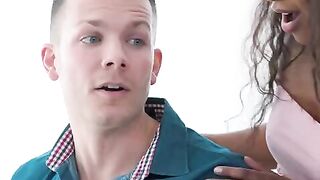 Demi Sutra takes good care of her BFF's impressive endowment before his date