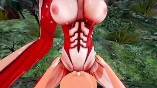 Hentai with Titan Annie - Attack on Titan Halloween special, featuring intense action and passion