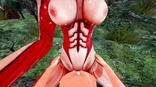 Hentai with Titan Annie - Attack on Titan Halloween special, featuring intense action and passion