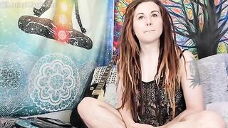 A funny hirsute girl strips down and reaches a climax in a captivating scene