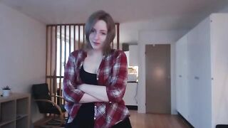 The girl was masturbating with a large toy, her sweet moans filled the room