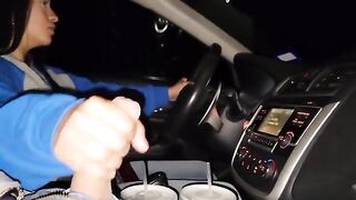 Pervert stepsister gives roadside assistance and gets fucked