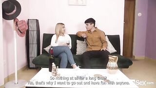 Blonde Latina Blanca got her boob play and cumshot treatment in inkasex