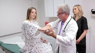 Ailee Anne gets her pussy smashed by pervert doctor and assistant