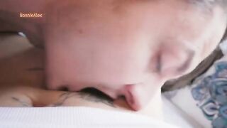 The couple reached the maximum pleasure from their oral sex