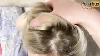Her ass was stretched and she screamed as she came from my cock