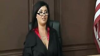 Big boobs of a mature lady in uniform - amazing xxx video