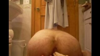 I got a rubber cock and stick it up my ass - homemade