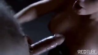 The related slave licks the pussy of the lady in stockings