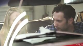 The red car is the best place for passionate sex