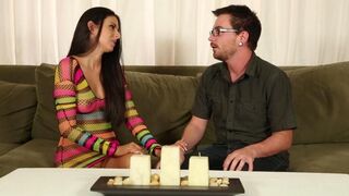 A hot girl is fucking with a botanist after a sensual massage