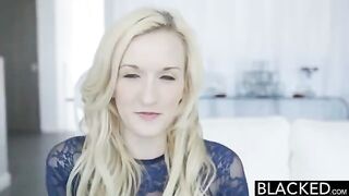 Fingered by a black guy while a hot blondie plays with a vibrator