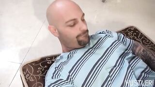 Nurse with big natural tits helps the guy with an erection problem