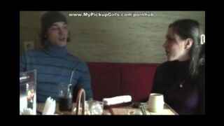 Russian beauty has anal sex right after meeting with a black guy