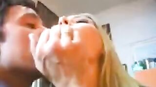 A blonde woman does not refuse sex with rich men