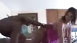 The wife abandoned the plot for the sake of a large black member