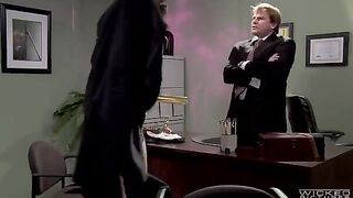 The boss forced sex with his secretary on the table