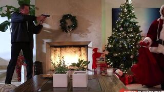 A good girl is being fucked by Santa Claus