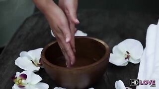 Hot erotic massage from a friend, just what she needed