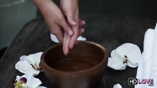 Hot erotic massage from a friend, just what she needed