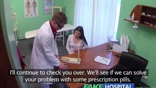 A doctor's examination room is the setting for this hot scene