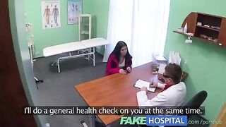 A doctor's examination room is the setting for this hot scene